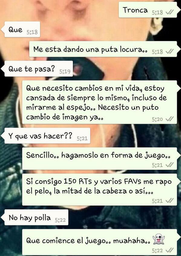 jodidamariia's tweet photo. Si consigo 150 RTs me rapo. Habrá o no polla. Todo depende de vosotros. Go! FAVs no valen.. http://t.co/BS7CJhyy3K