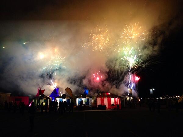 Pretty cool ending to #ADL2014  #fireworks while @atribecalledred drops the base in the background #halifax #ATCR