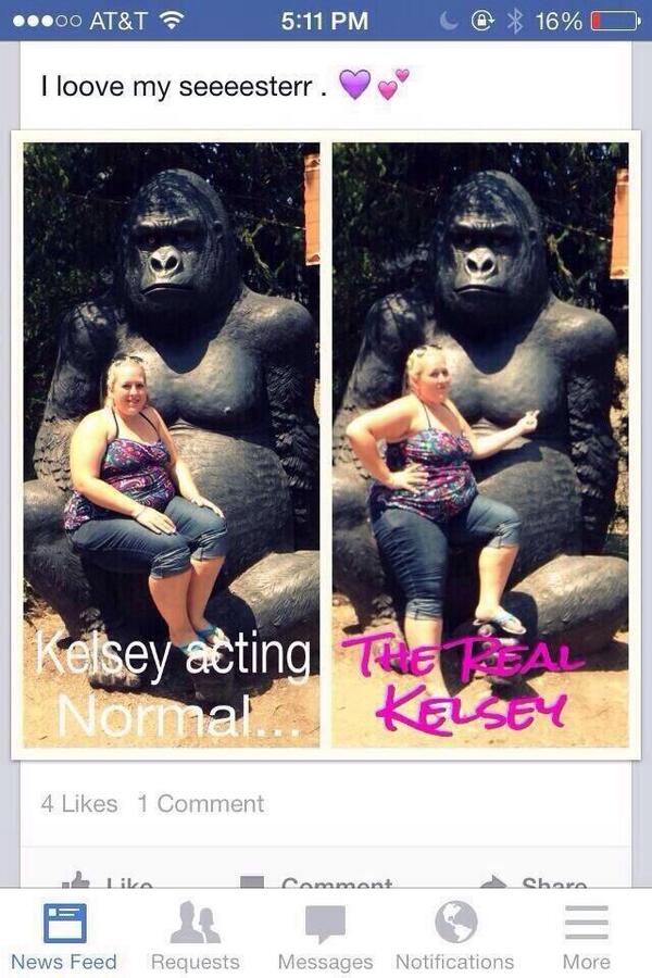 fursebear's tweet photo. The Real Kelsey needs to calm down because she's out of control http://t.co/Mok5A3JjqR
