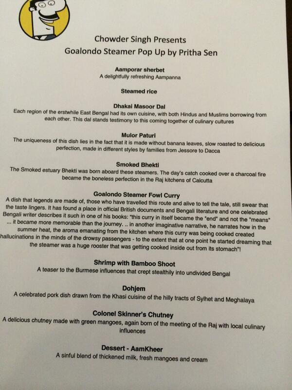 virsanghvi's tweet photo. Here's the menu... http://t.co/yXgjUMmriD