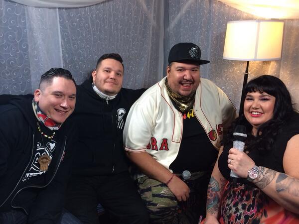 The revolutionary @atribecalledred and I back stage. #adl2014