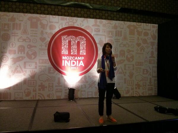 MozCamp's tweet photo. Mary Ellen speaks #mozcamp http://t.co/tTEKuwvgOh
