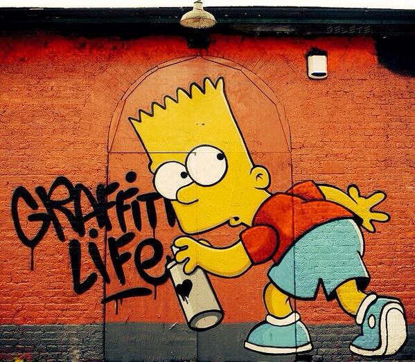 Fatcap's tweet photo. Happy Sunday painting! (http://t.co/z1Wvd2MWs2) #graffiti #streetart #thesimpsons #BartSimpson #tag http://t.co/6WwAJUjymn