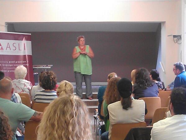 rpstranslations's tweet image. Day 2 of Deaf Interpreters conference, a 10-year strategy being presented and discussions. Exciting times! #din2014