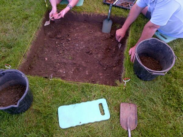 CaterhamsPast's tweet photo. Making good progress... #diggingforhistory #QueensParkaeology http://t.co/8122Zu249G