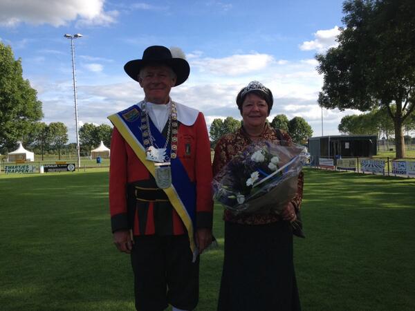 Kringkoningspaar 2014: Theo &amp; Gerdiene Lemmers van gilde St. Damianus uit Niftik