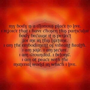 liveaha's tweet image. Root affirmations bring balance  to your body.#redchromatherapy #redchakra #chakrabalance  #affirmations #Liveaha