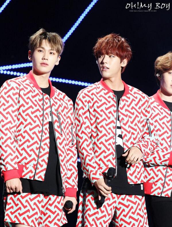 BTOBJIL's tweet photo. [FANTAKEN] 140621 Best of Best Concert - Ilhoon &amp; Minhyuk(Cr.OH!MyBoy) http://t.co/2dq9GqeYaL