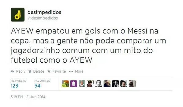 _SENEGAL_LEGAL's tweet photo. Messi? Quem é Messi? http://t.co/DHi8in57xV