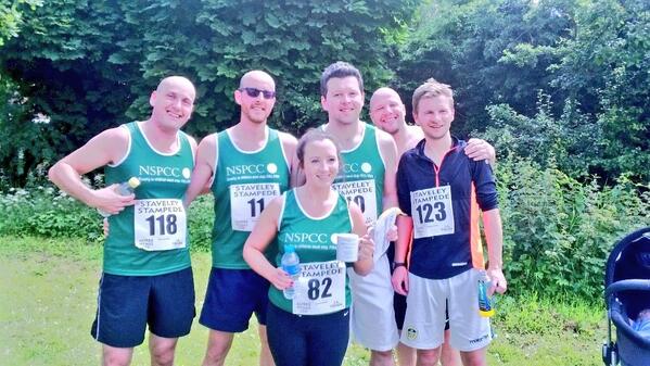 Well done to the Igen team for completing the Staveley 10K stampede today #running # fitness #NSPCC #motivation