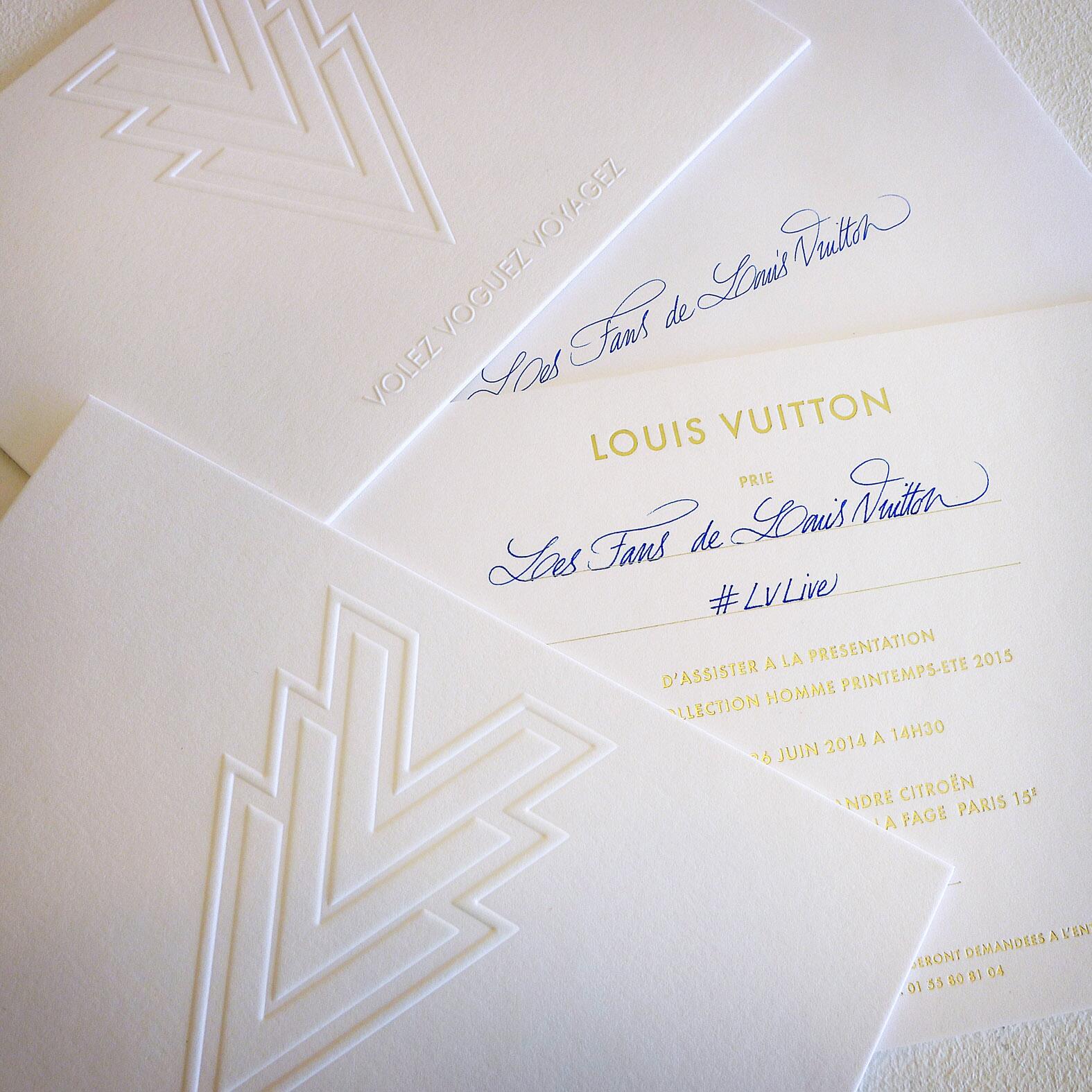 Louis Vuitton on X: Invitations to the #LouisVuitton Men's Show