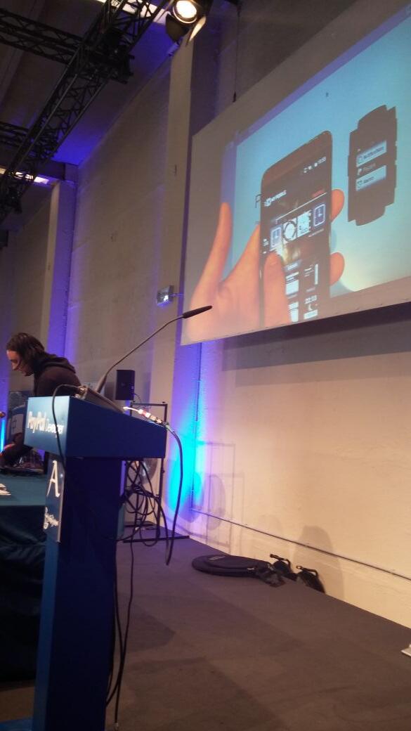 paypaldev's tweet photo. Team #Pebble with #Paybble, an app that allows for PayPal payments through a Pebble smartwatch @Berlin @Battlehack http://t.co/PrjUdV9FHv
