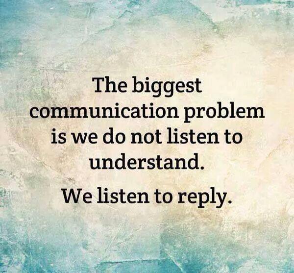 TeachNPlaySLP's tweet photo. The biggest communication problem #communication #listening http://t.co/TNQkP6o2AA