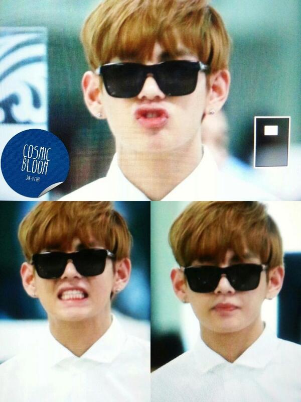 BTS_FACTS's tweet photo. [PREVIEW] 140622 V @ Gimpo Airport Back From Japan (Cr: Cosmic Bloom) @BTS_twt #방탄소년단 http://t.co/Ovhz7mMedX
