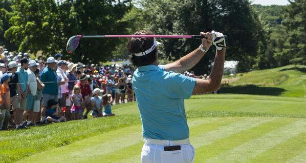 CallTheShots's tweet image. Q31 (-3) @BubbaWatson's off to a good start in RD4. How far will he drive it on the par-5 6th? Answer w/#CallTheShots