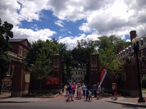 DaveCreate's tweet image. There be much learning through them there gates. #harvardsummer14