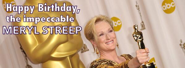 RamasScreen's tweet image. IMAGE: Happy Birthday, the greatest actress alive, MERYL STREEP. #MerylStreep #HappyBirthdayMerylStreep