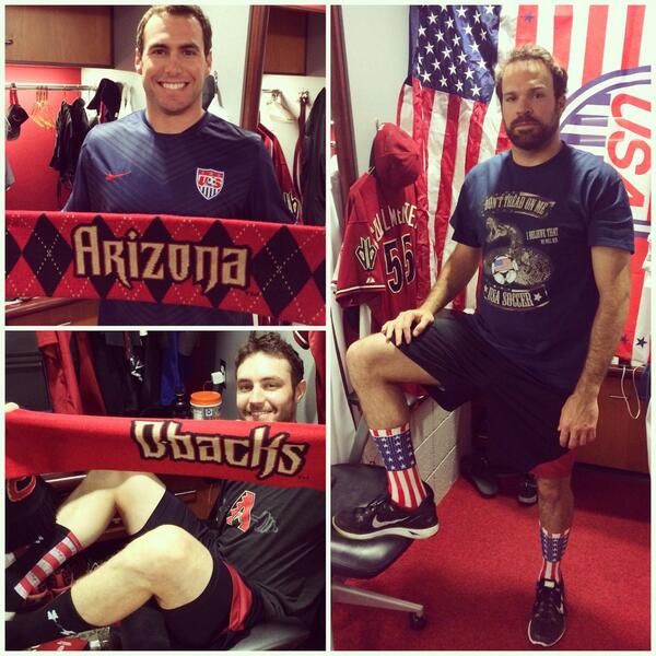 #ItsSunday and the #Dbacks are showing their support for <a href="/ussoccer/">U.S. Soccer</a>. Let's do this, #USA! #OneNationOneTeam