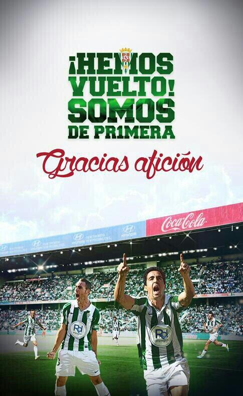 ¡¡DESPUÉS DE 42 AÑOS, EL CÓRDOBA ES DE PRIMERA!! ¡¡VAMOOOOS!!
