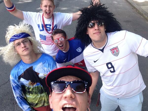 danpopko's tweet image. Just some causal #USA bros on the way to @BansheeBoston for #USAvsPOR