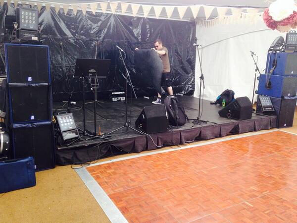 SSJunction's tweet image. Here's @dougharperdrums laying down his territory prior to soundcheck.