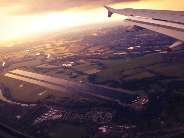 Welcomed back home with a birds eye view of our London 2012 venue #DorneyLake