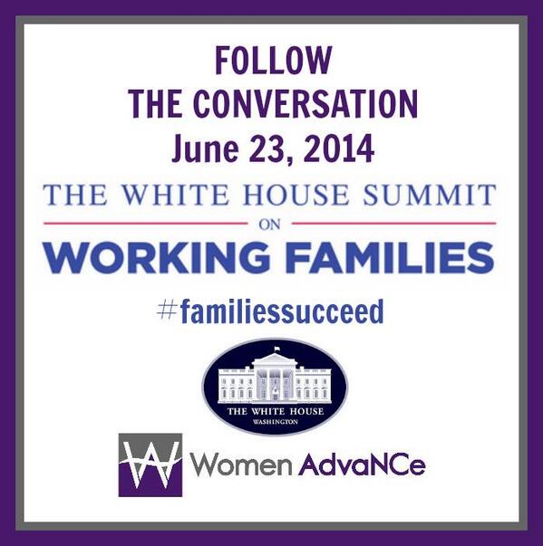 Tomorrow! Follow #familiessucceed and help #womenadvance amplify conversations about what #NC working families need.