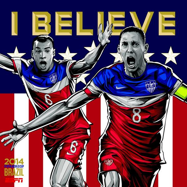SportsCenter's tweet photo. RT if you believe in #USA vs Portugal. http://t.co/NC7I3AxWGI