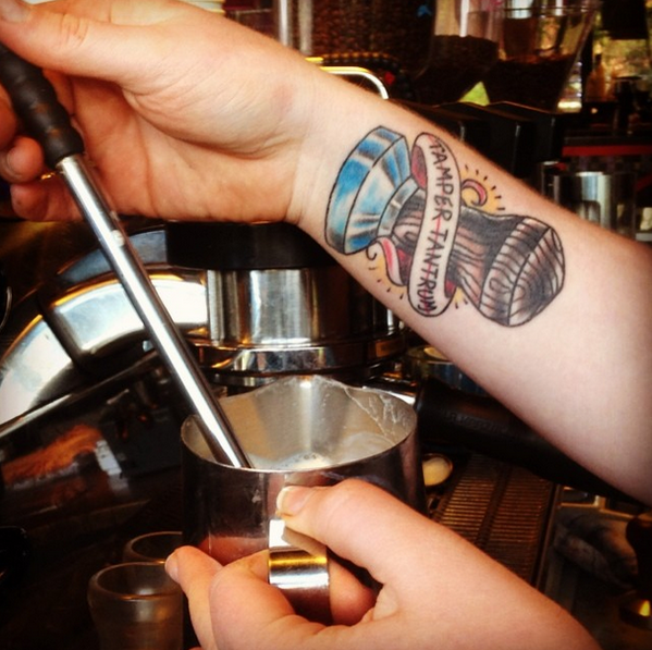 ADbricklane's tweet photo. Lifer baristas need killer coffee themed tattoos. http://t.co/LjezjN1nJZ