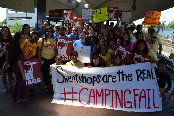 USAS's tweet image. @TheEllenShow @REI Sweatshops are the REAL #campingfail #contest #REIdropNorthFace Learn More: bit.ly/1wk6b13