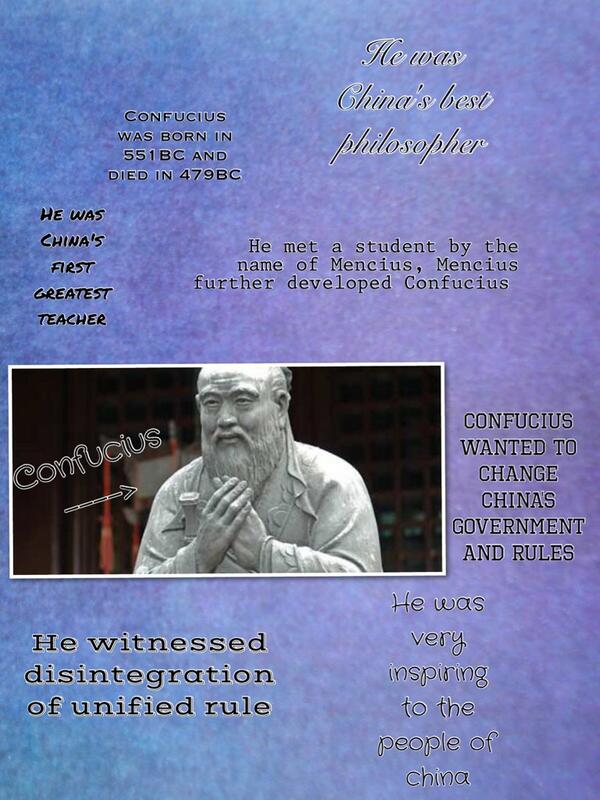 alex_falck's tweet photo. Confucius was a Chinese philosopher and teacher, he wanted to change China's government to make it better #HCCHistory http://t.co/UAdJwQtvaN