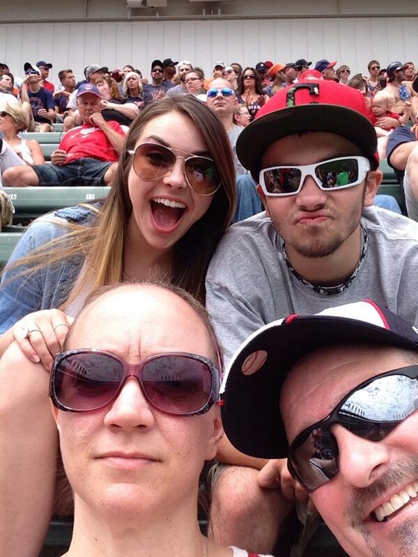 Fun at the indians game!!