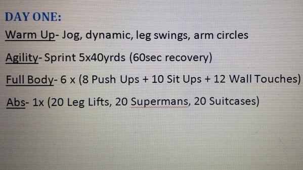 Week Five - Day One 
#justdoit #gpvb14