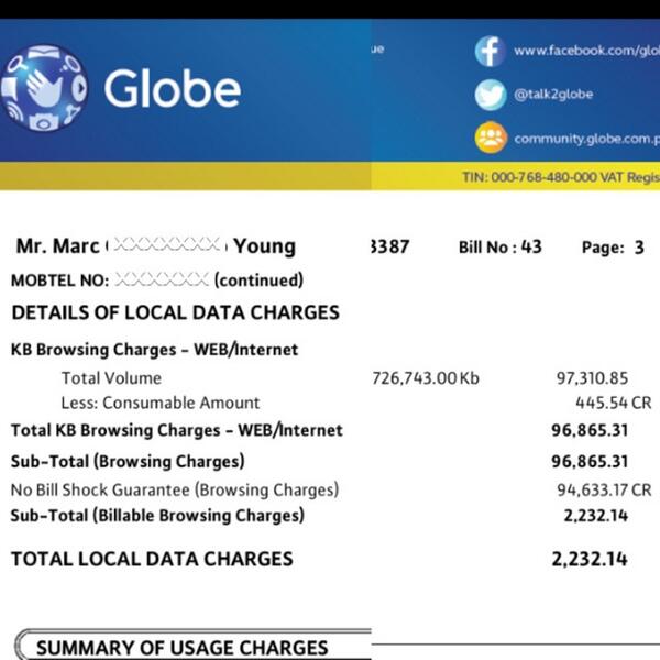 Marc_O_Young's tweet image. @talk2GLOBE paki explain ang data browsing charges ko???! #globeproblems I am not paying anything that I haven&apos;t used