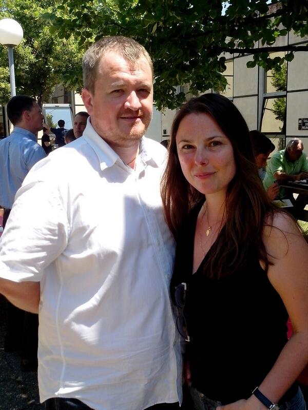 CdM_Innovant's tweet photo. @DevGuit et @ElenaLemoine fondateurs de @Phonitive et @Touchalize au #gardenpartyday de #Prologue http://t.co/miqMYfeUKV