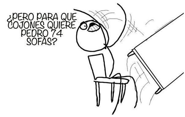 UnEstudiante10's tweet photo. *Leyendo un problema en clase de matemáticas* 

"Si Pedro compra 74 sofás..." http://t.co/oG1b7oVbnS