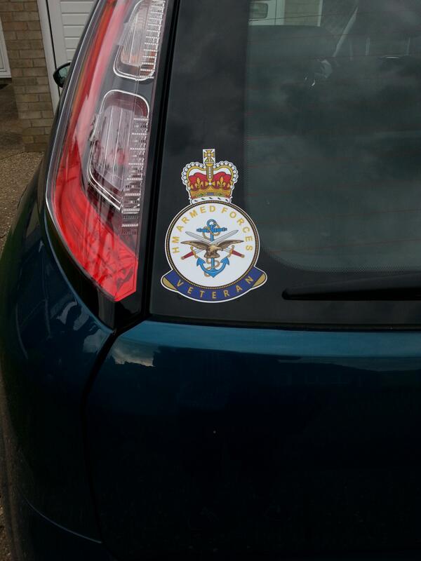 now that's what I'm talking about.received and displayed #ukveteran #exarmedforces