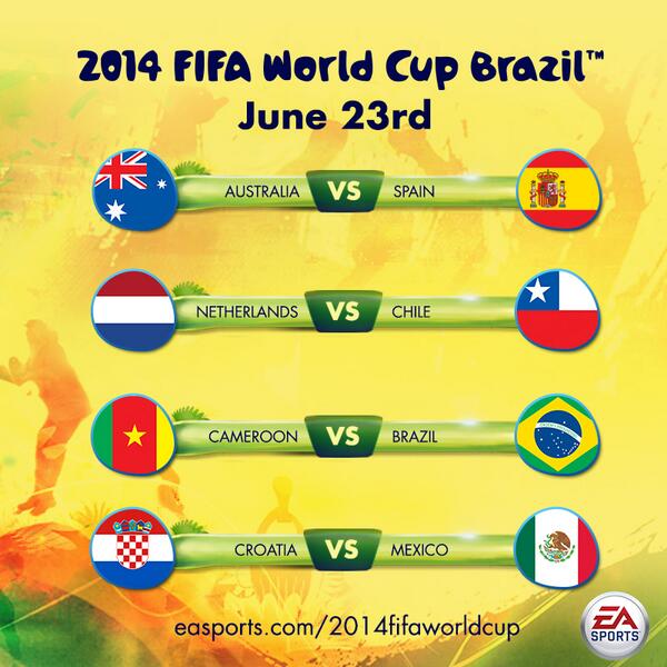 EASPORTSFC's tweet image. Just the FOUR #WorldCup games today! Best match?