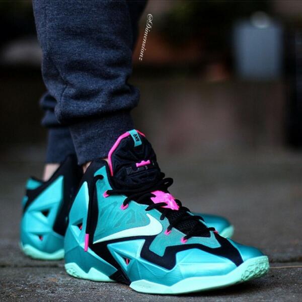 lebron 11 south beach on feet