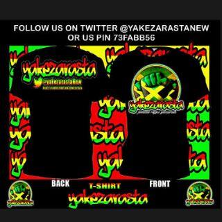 preorder T-shirt YakezaRasta size S-M-L-XL harga 85K dijamin makin uyee ! codiel mang ! :D