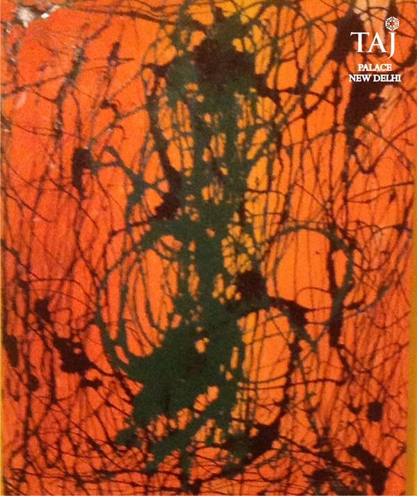 tajpalacedelhi's tweet image. #RakeshGupta’s abstract art has been widely exhibited at leading galleries and museums.Come&amp;amp;witness @Taj_Tea_Lounge