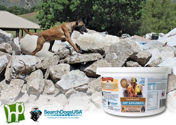 SearchDogsUSA's tweet photo. We’re barking proud of our alliance w/ @healthypets @EntirelyPets, the manufacturer of #SDUSA Joint Supplement Chews! http://t.co/1LkdyrRfCP