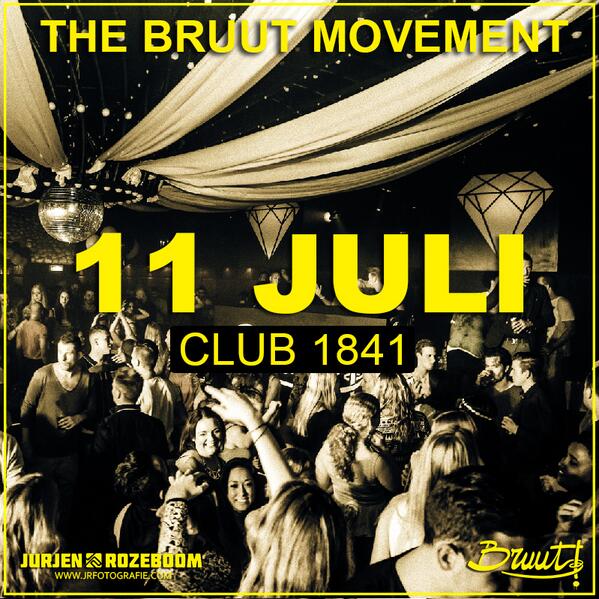bruutevent's tweet photo. Eindelijk: BRUUT! deze vrijdag in @club1841 met @Boehmer // @raynorbruges // @WashingtonDJ @AdinDino // @JPackmc http://t.co/HstNM7yZm6