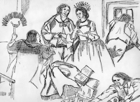 SezioneE's tweet photo. Il matrimonio segreto. @TwLuciaM @Tw_Renzo @TwLetteratura #TwSposi/08
Disegno di Weel (3^E), @MariagraziaLib http://t.co/muupFbAEtH