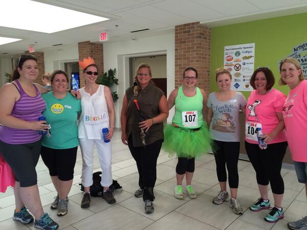 donalynbooks's tweet image. #teamshortcut returns from the #nerdrun. #nErDcampMI