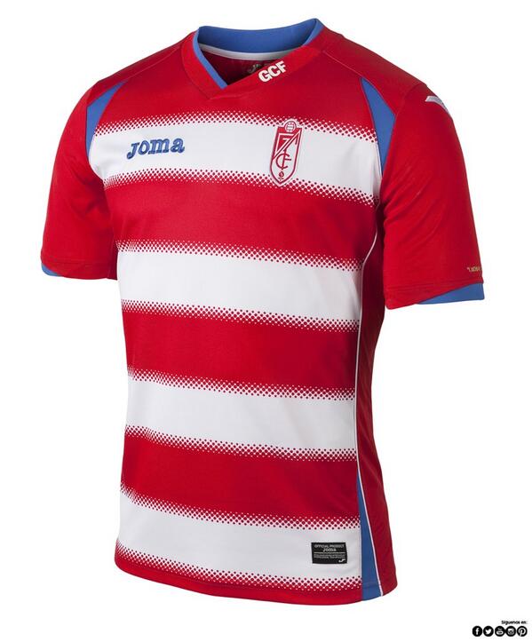 En detalle, la primera camiseta de la colección para el @GranadaCdeF 2014-15