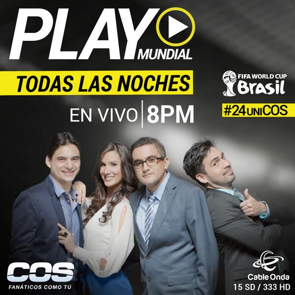 COSPanama's tweet photo. ¡Recuerda, hoy a las 8pm! #PlayMundial http://t.co/YL6H5fbnRK