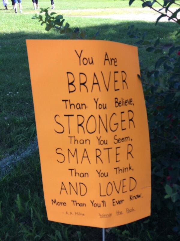 JoyOlenick's tweet image. Loved the motivational messages during the #NerdRun! Thankyou for planning this fun event @sharpsgalore @colbysharp !