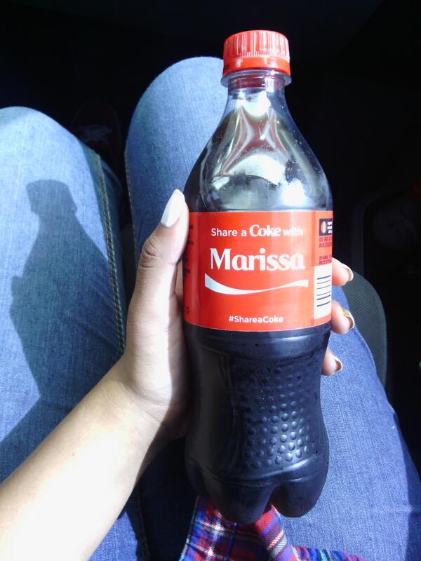 MindOfMarisa_'s tweet image. Ayyyy #ShareaCoke with me #extraS #itscoolthough @CocaCola
