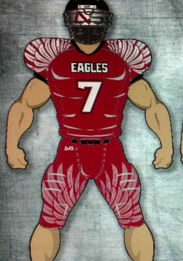 fbcoach4's tweet photo. EH FOOTBALL new uniforms. #soarlikeeagles http://t.co/euHdWDMjeX